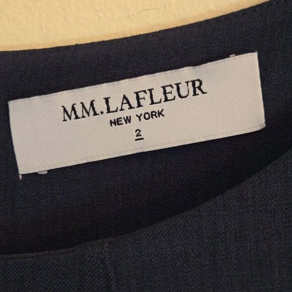 MM Lafleur Etsuko Dress First Green Pockets 3/4 Sleeve Designer Size 2 - Picture 6 of 7